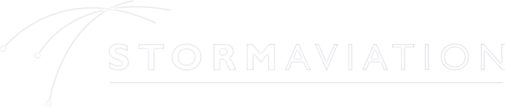 Storm Aviation Logo white